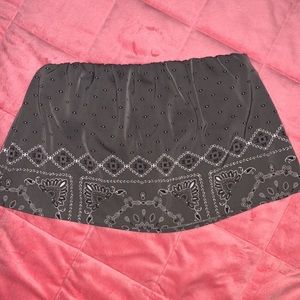 Dynamite grey paisley bandeau crop top